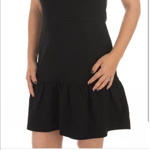 Juicy couture SMALL black dress zipper gold LBD